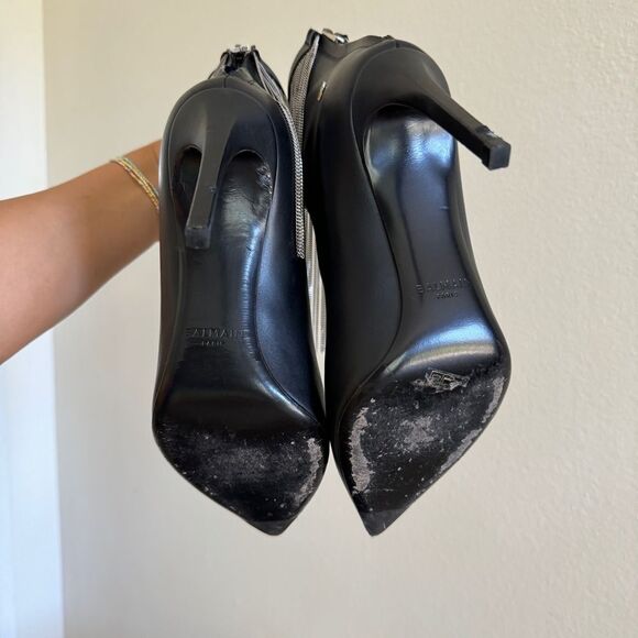 BALMAIN Mercy fringed leather ankle boots 37 - Picture 8 of 13